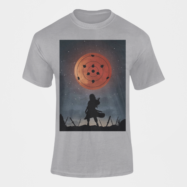 T-Shirt Madara Sharingan gris
