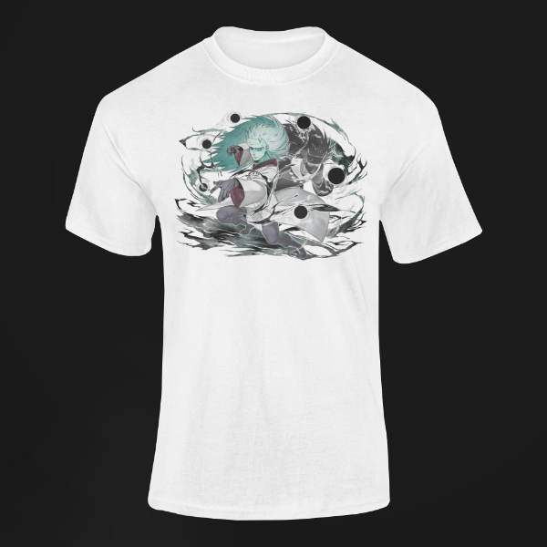 T-Shirt Madara Uchiha Jinchuriki blanc