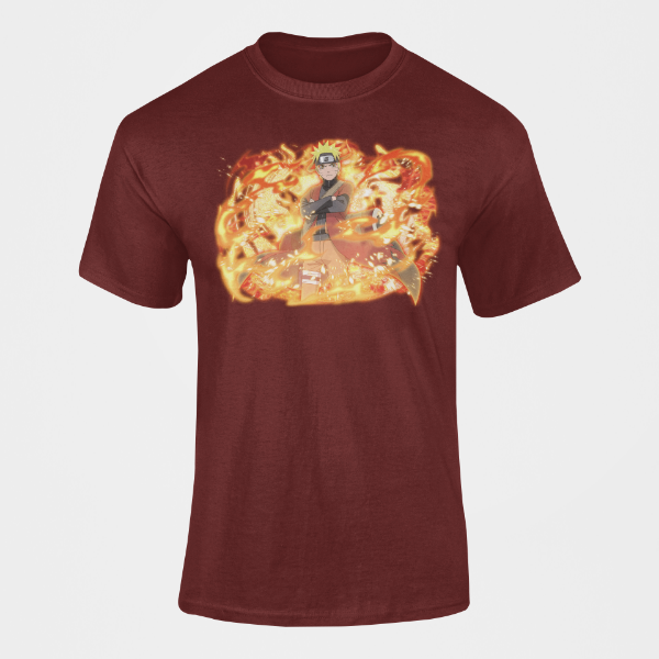 T-Shirt Naruto Sage Mode bordeaux