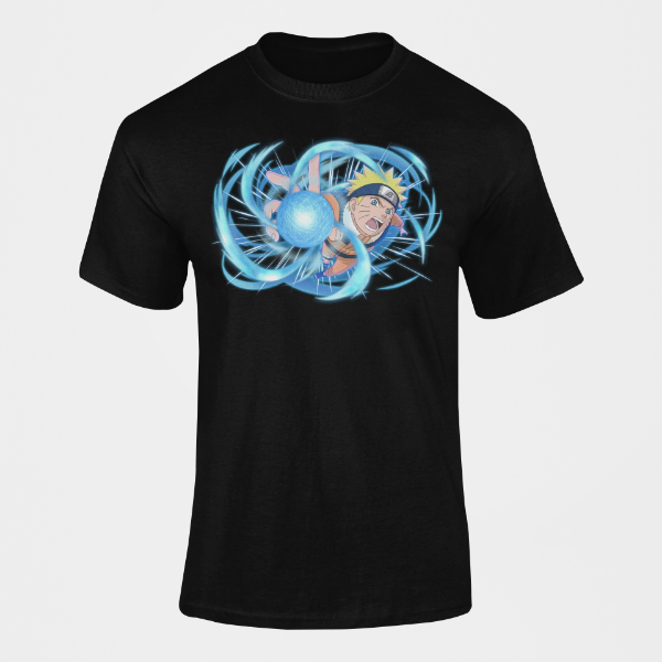 T-Shirt Naruto Uzumaki Rasengan noir