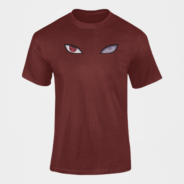 T-Shirt Sharingan Rinnegan bordeaux
