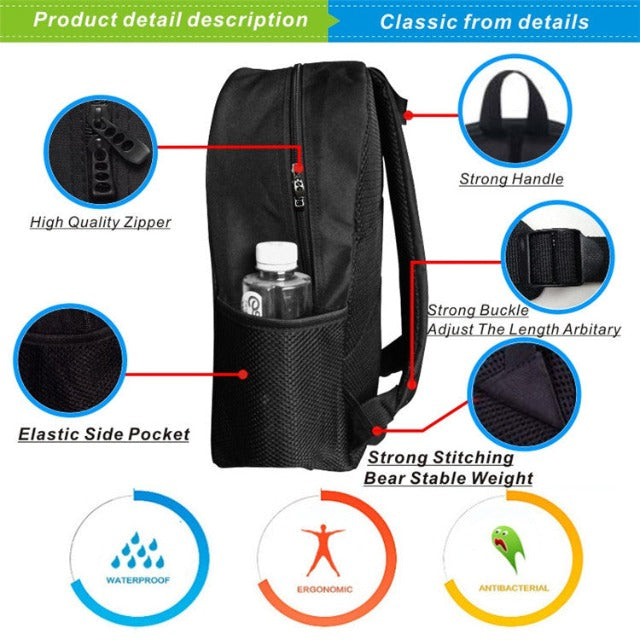 Cartable Tengen Uzui Demon Slayer Ensemble 3 Pièces