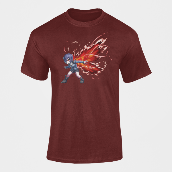 T-Shirt Toka Kirishima Tokyo Ghoul bordeaux