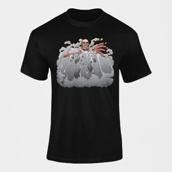 T-shirt Titan Colossal Bertolt Attaque des Titans noir