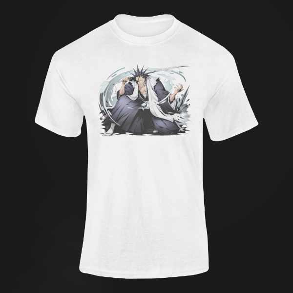 T-Shirt Kenpachi Bankai Manga Bleach blanc