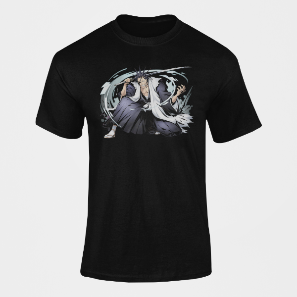 T-Shirt Kenpachi Bankai Manga Bleach noir