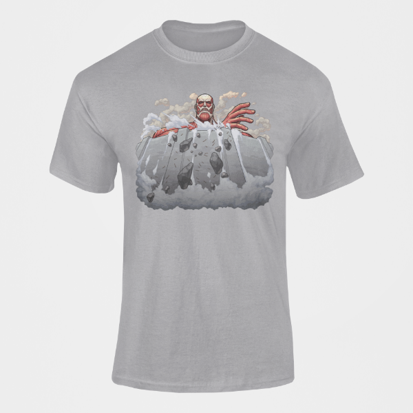 T-shirt Titan Colossal Bertolt Attaque des Titans gris