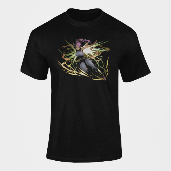 T-Shirt Yoruichi Manga Bleach noir