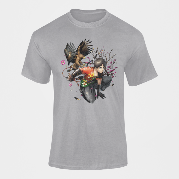 T-shirt Eren Nouvel An Attaque des Titans gris