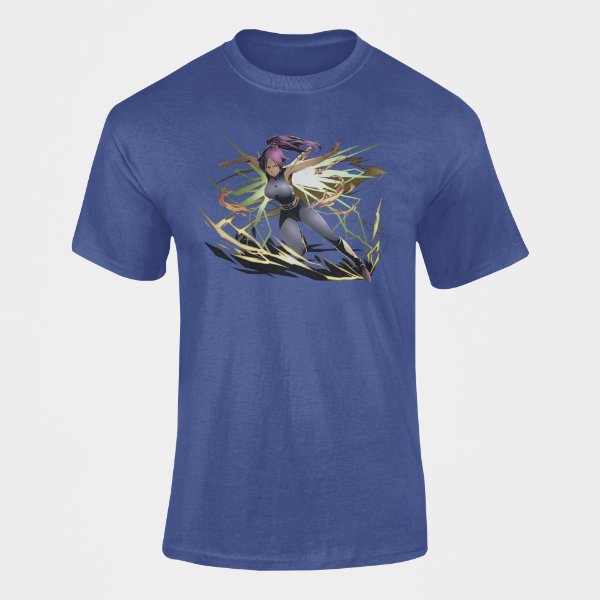 T-Shirt Yoruichi Manga Bleach bleu
