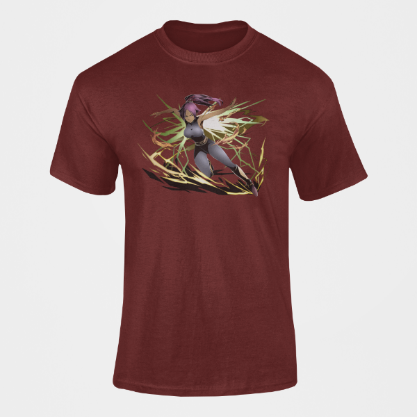 T-Shirt Yoruichi Manga Bleach bordeaux