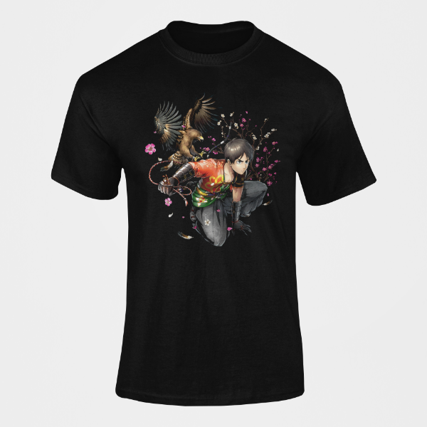 T-shirt Eren Nouvel An Attaque des Titans noir