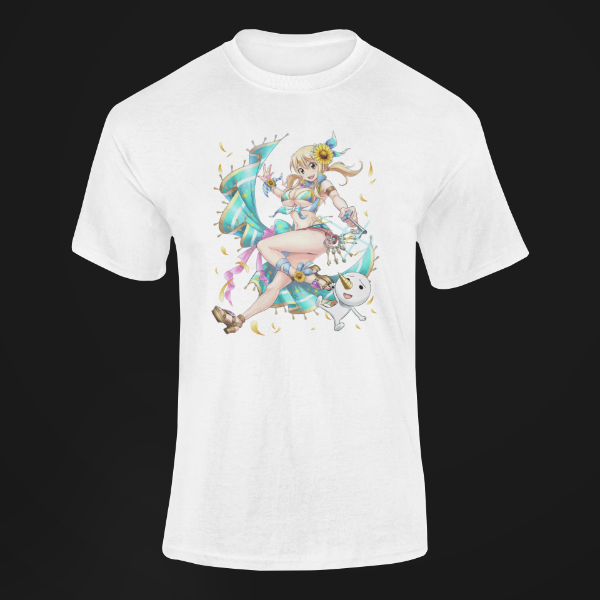 T-Shirt Lucy Fairy Tail blanc