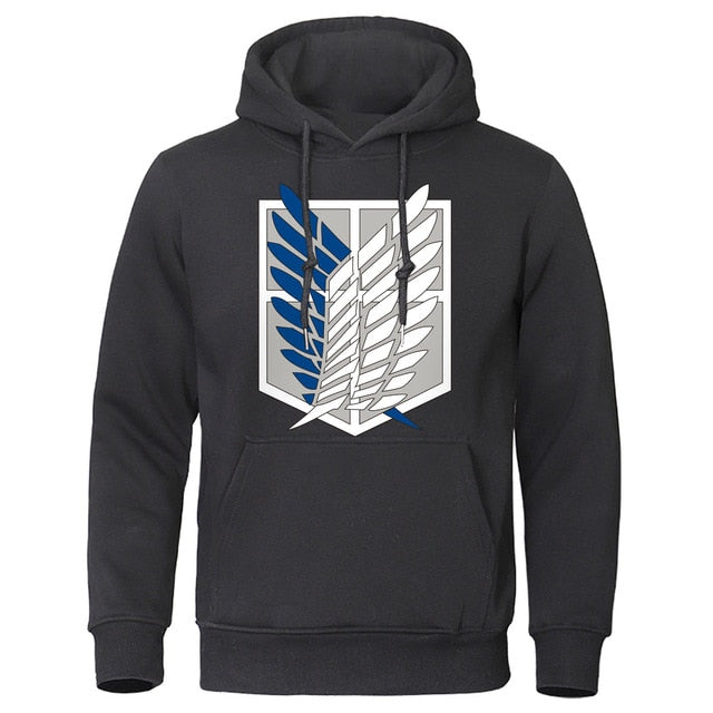 Hoodie Attaque des Titans noir