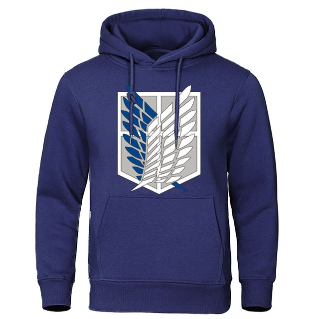 Hoodie Attaque des Titans bleu