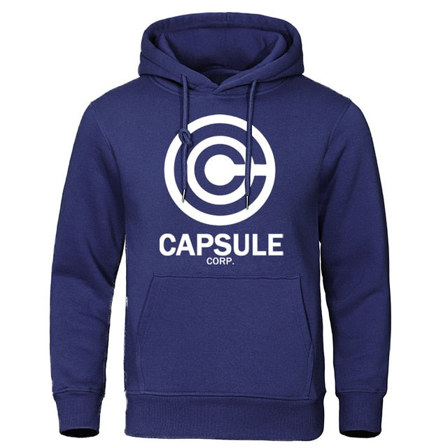 Sweat A Capuche Manga Dragon Ball Capsule Corp bleu