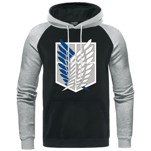 Sweater Attaque des Titans noir gris