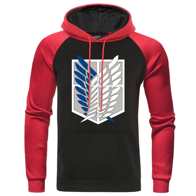 Sweater Attaque des Titans noir rouge