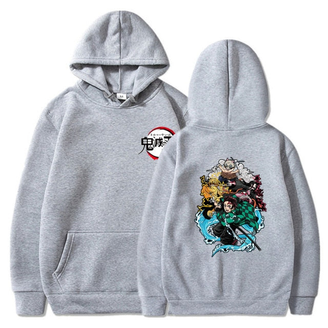 Sweatshirt Demon Slayer gris