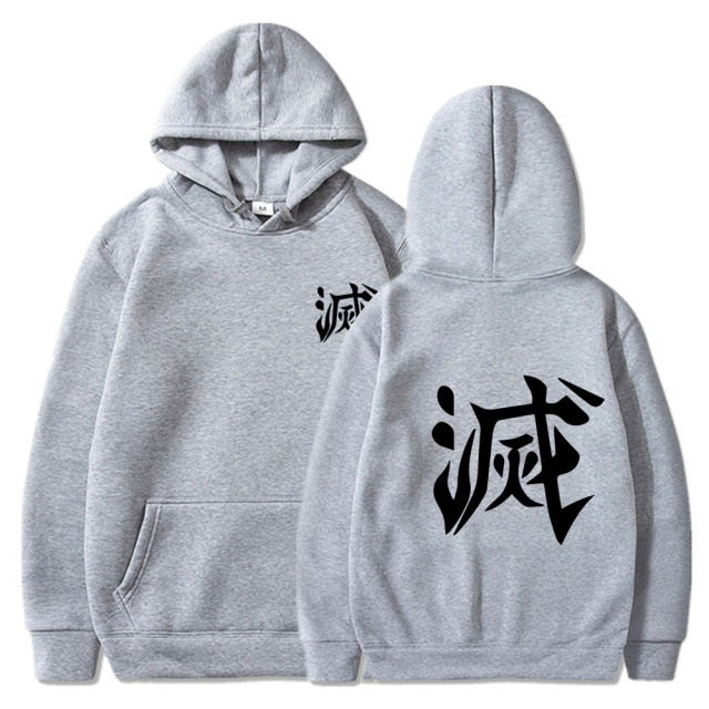 Sweat A Capuche Manga Demon Slayer Destroy Adulte Homme Femme Longues Manches