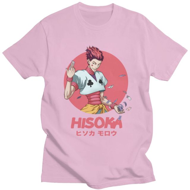 T-shirt Hisoka Manga Hunter x Hunter Floqué Adulte Homme Femme Courtes Manches
