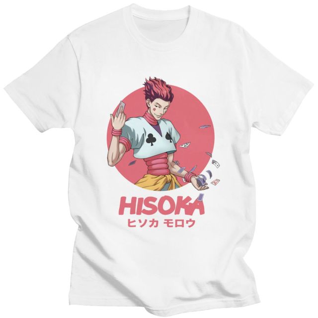 T-shirt Hisoka Manga Hunter x Hunter Floqué Adulte Homme Femme Courtes Manches