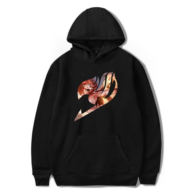 Pull A Capuche Erza Manga Fairy Tail noir