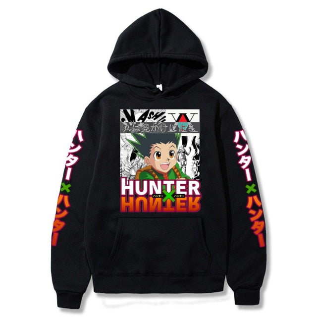 Sweat A Capuche Gon Manga Hunter x Hunter noir