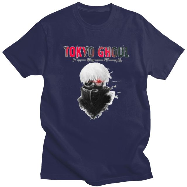 T-Shirt Maglietta Tokyo Ghoul Kaneki Bianco
