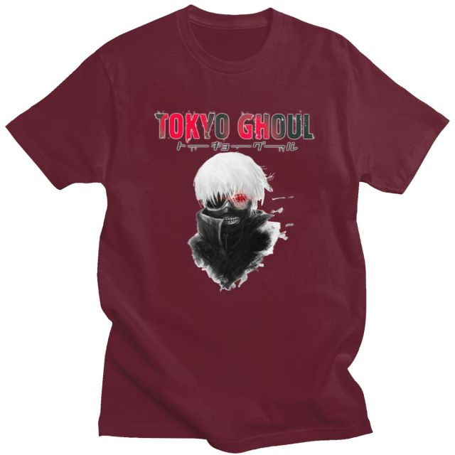 T-Shirt Maglietta Tokyo Ghoul Kaneki Bianco