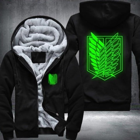 Veste polaire Attaque Des Titans Fluo Vert