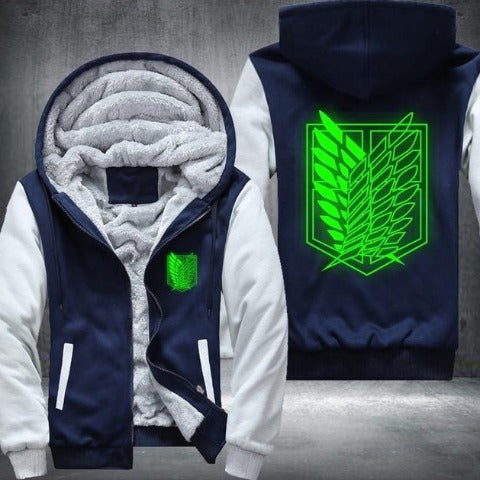 Veste polaire Attaque Des Titans Fluo Vert