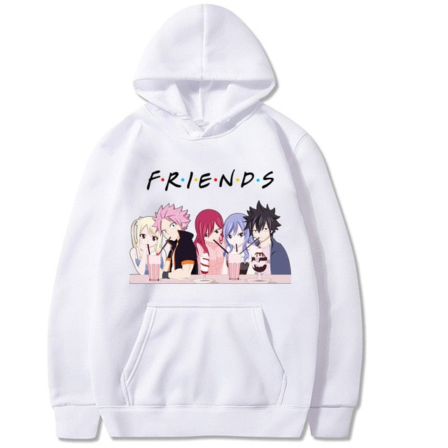 Hoodie A Capuche Manga Fairy Tail blanc