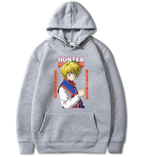 Sweatshirt A Capuche Kurapika Manga HxH gris