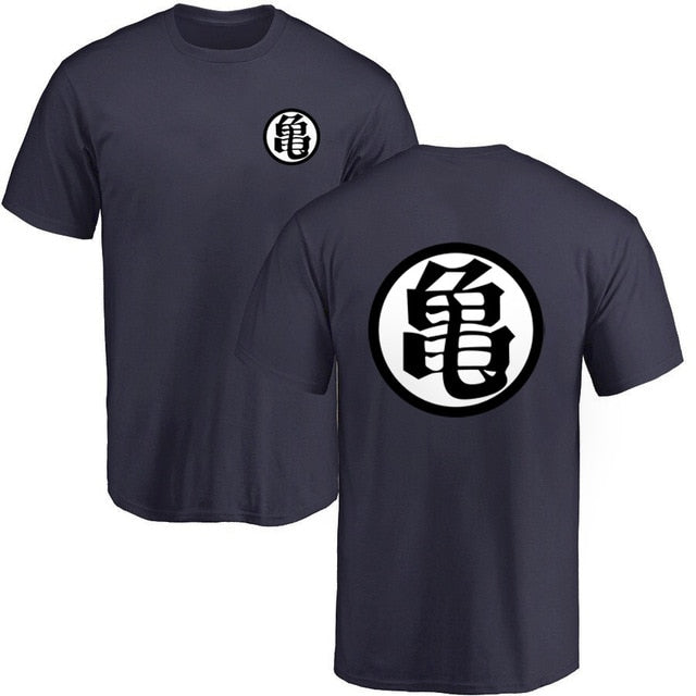 Kanji Kame T-Shirt (6 Farben) Beflockt Erwachsene Männer Frauen Kurze Ärmel Manga Dragon Ball Z