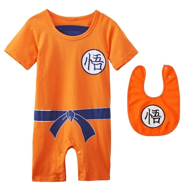 Pyjama Bébé DBZ avec Bavoir