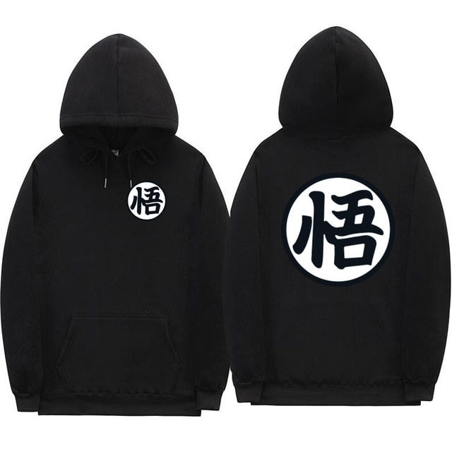 Sweat A Capuche Manga DBZ noir