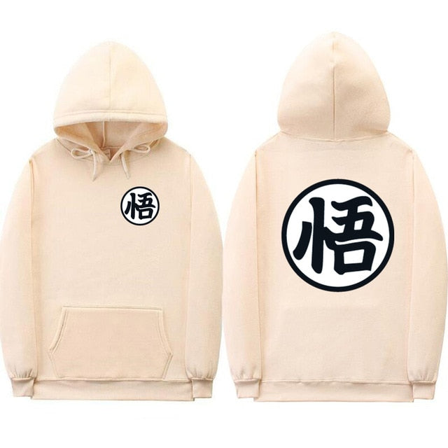 Sweat A Capuche Manga DBZ beige