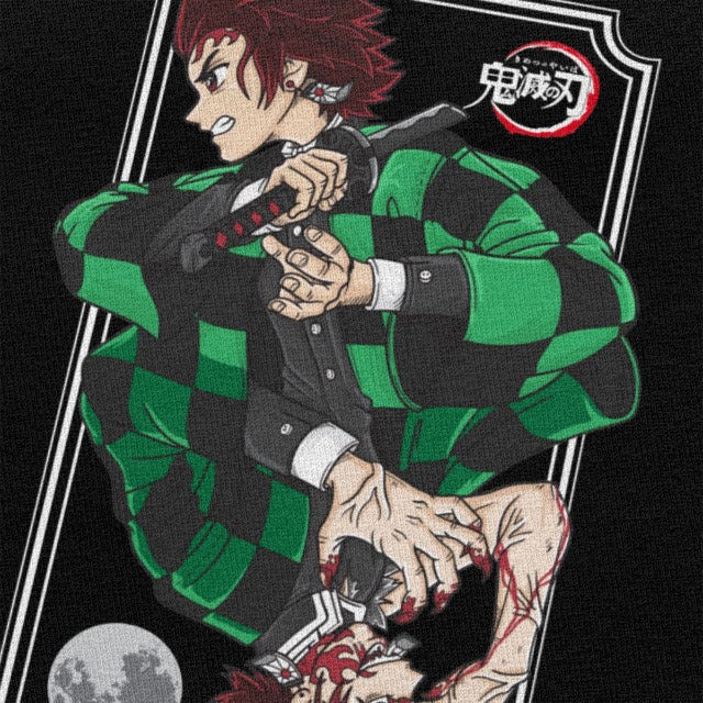 T-Shirt Manga Demon Slayer Tanjiro (6 Coloris) Floqué Adulte Homme Femme Courtes Manches