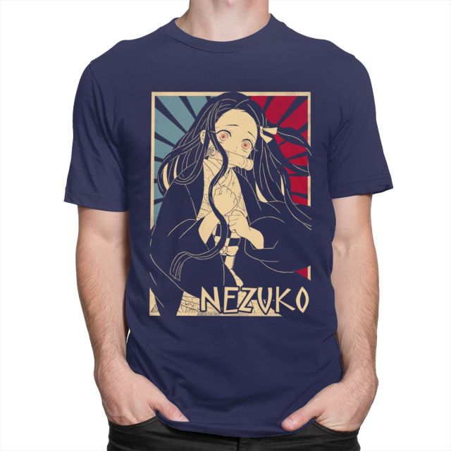 T-Shirt Manga Demon Slayer Nezuko (3 Coloris) Floqué Adulte Homme Femme Courtes Manches