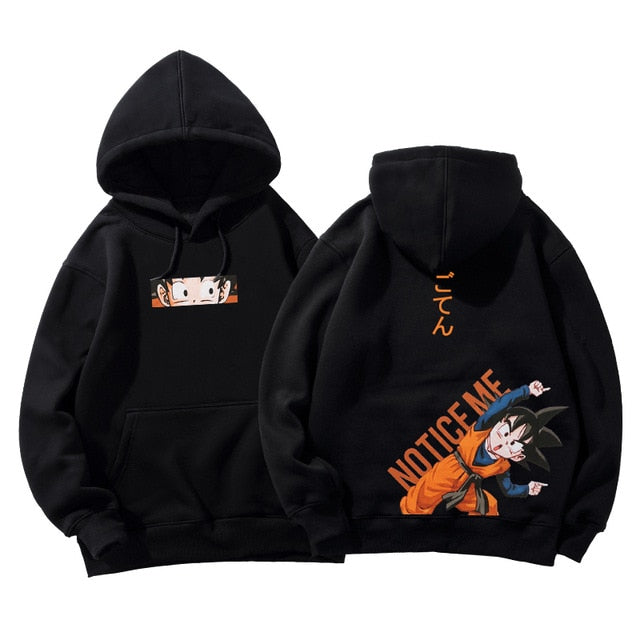 Sweat A Capuche Manga Dragon Ball Z Sangoten noir