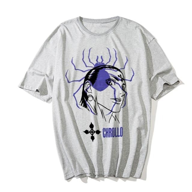 T-shirt Chrollo Lucilfer Manga Hxh Floqué Adulte Homme Femme Courtes Manches