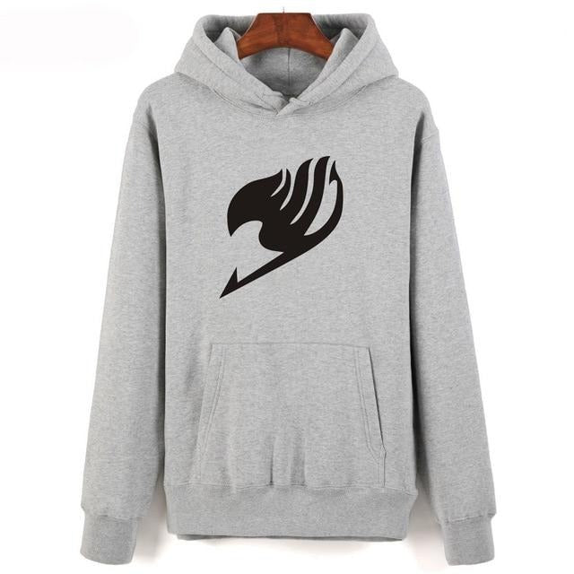 Sweat A Capuche Logo Manga Fairy Tail gris