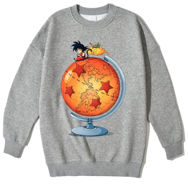 Pull Manga Dragon Ball Z Goku Petit gris
