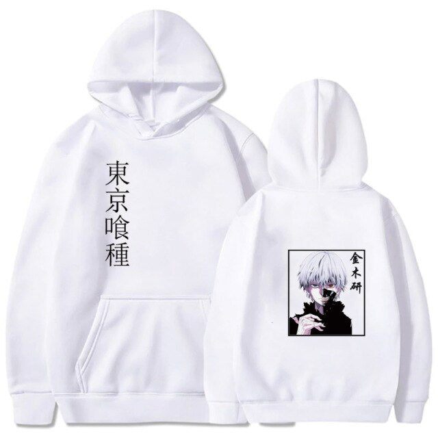 Sweat à Capuche Manga Tokyo Ghoul blanc