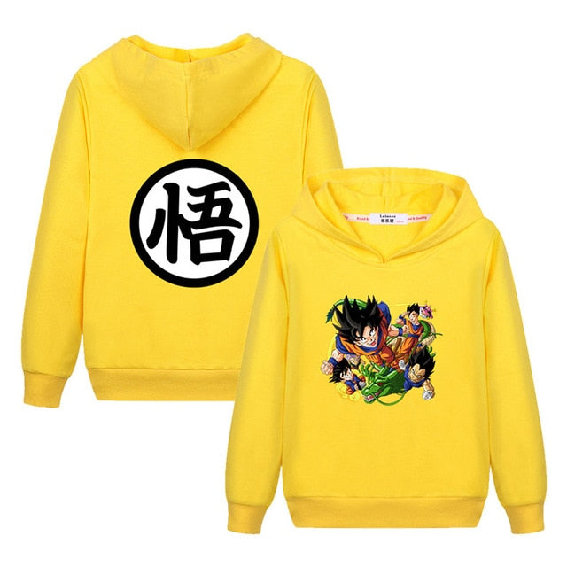 Sweat Enfant DBZ JAUNE