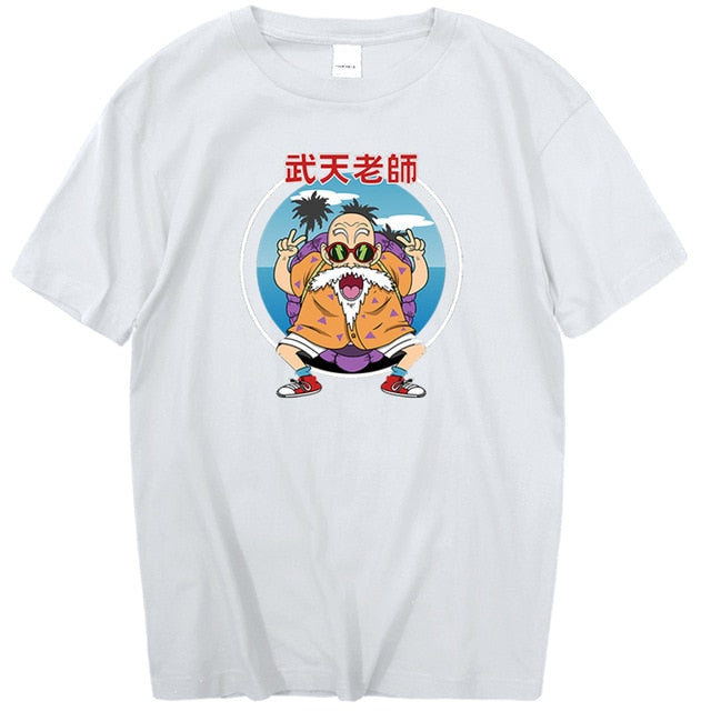Flocado Impresionante Tortuga Camiseta Adulto Hombres Mujeres Manga Corta Manga Dragon Ball Z