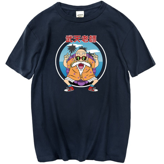 Flocado Impresionante Tortuga Camiseta Adulto Hombres Mujeres Manga Corta Manga Dragon Ball Z