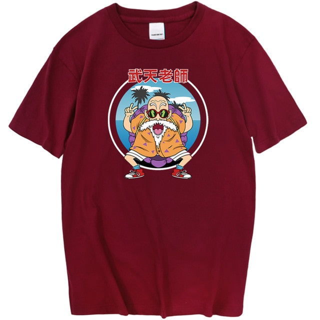 Flocado Impresionante Tortuga Camiseta Adulto Hombres Mujeres Manga Corta Manga Dragon Ball Z