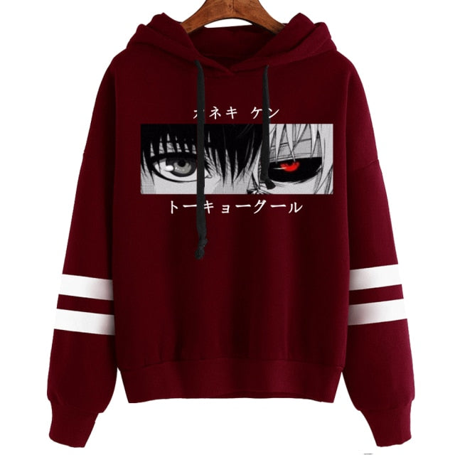 Sweat Tokyo Ghoul Oeil Écarlate bordeau